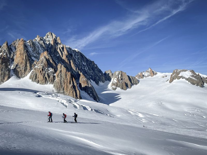 col d'Entrèves pente de la Vierge Chamonix Mont Blanc Vallée Blanche ski randonnée alpinisme