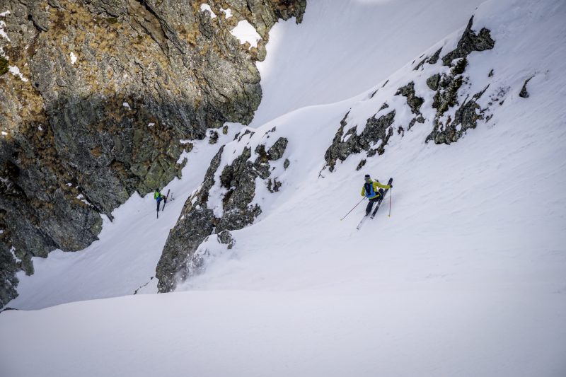 Pointe Mines ski pente raide Beaufortain