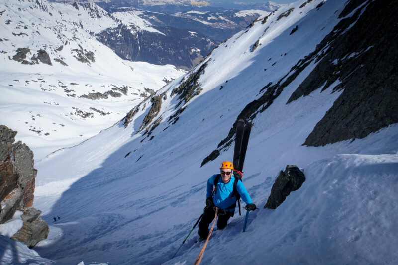 Grand Mont arête Ouest Beaufortain ski de randonnée ski de rando Arêches Beaufort